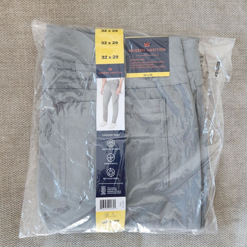 Modern Ambition Men's 5-Pocket Pant Stretch Fabric - 32 X 29